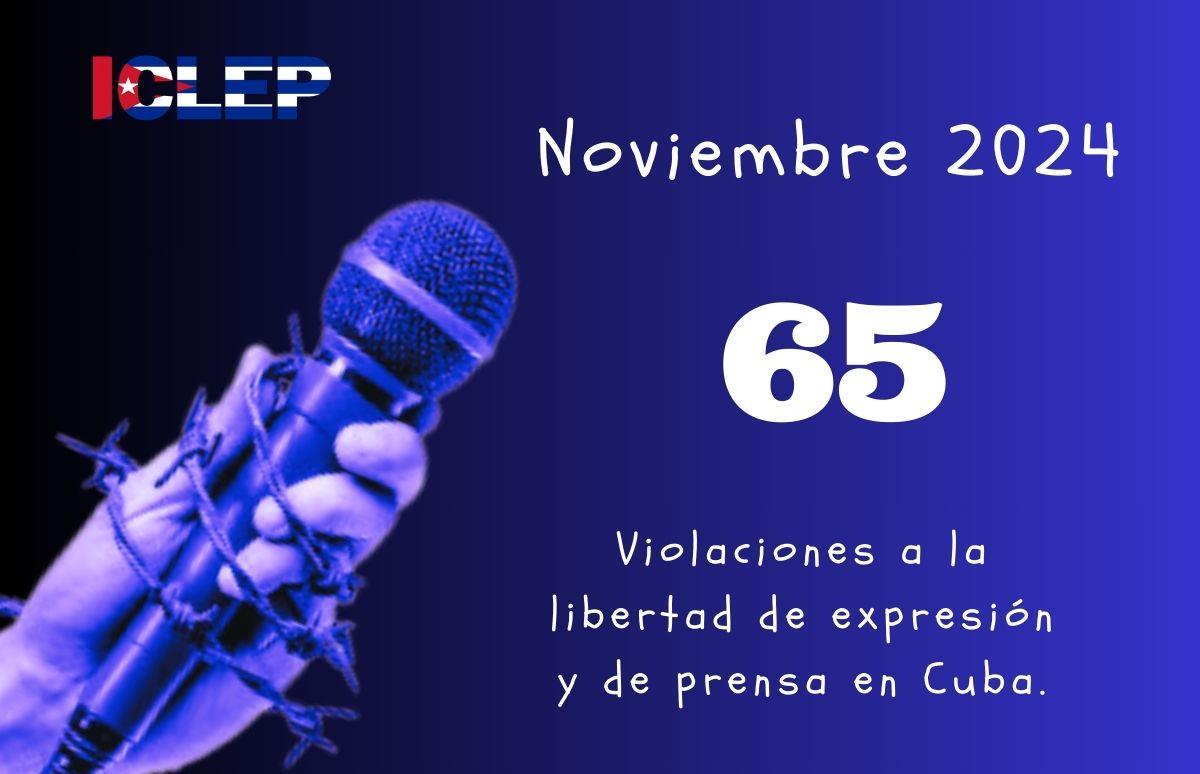 ICLEP registra 65 casos de violaciones a la libertad de expresión y prensa en noviembre 
