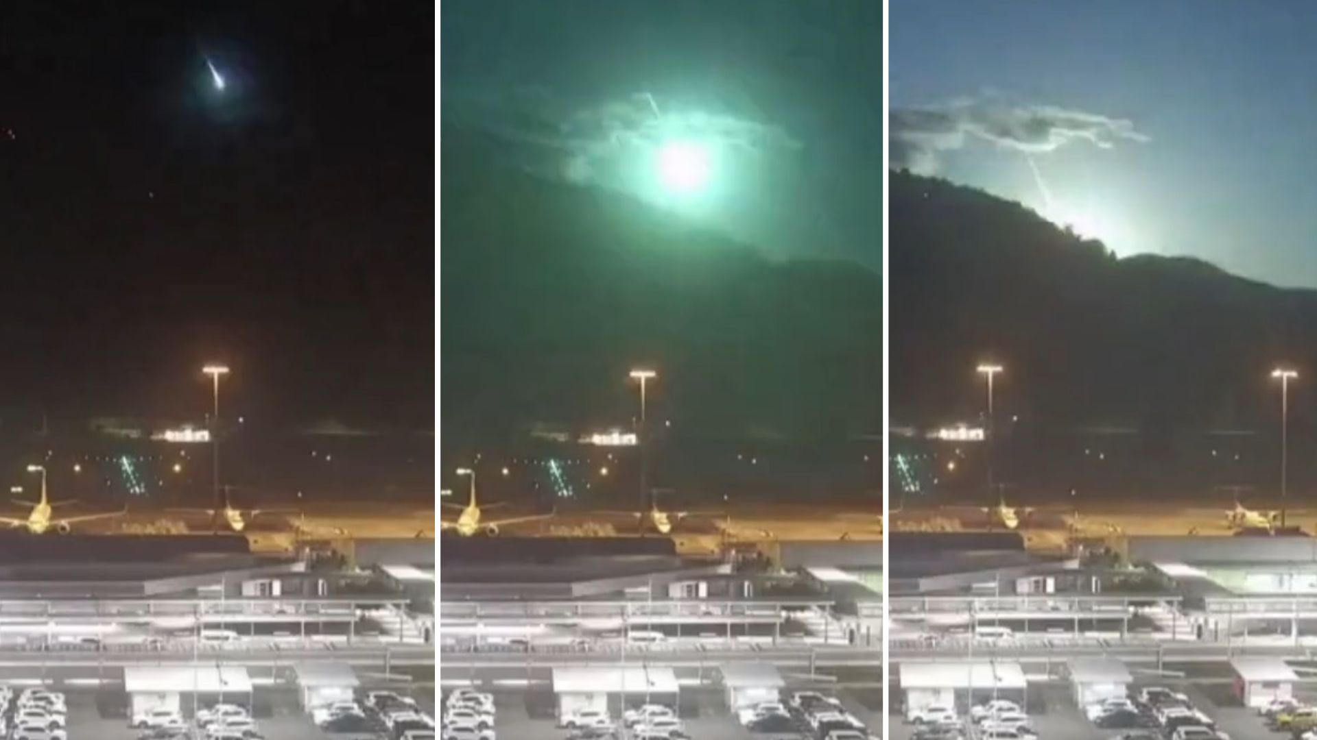 ¡IMPRESIONANTE! Caída de meteorito es captada por cámaras de seguridad 