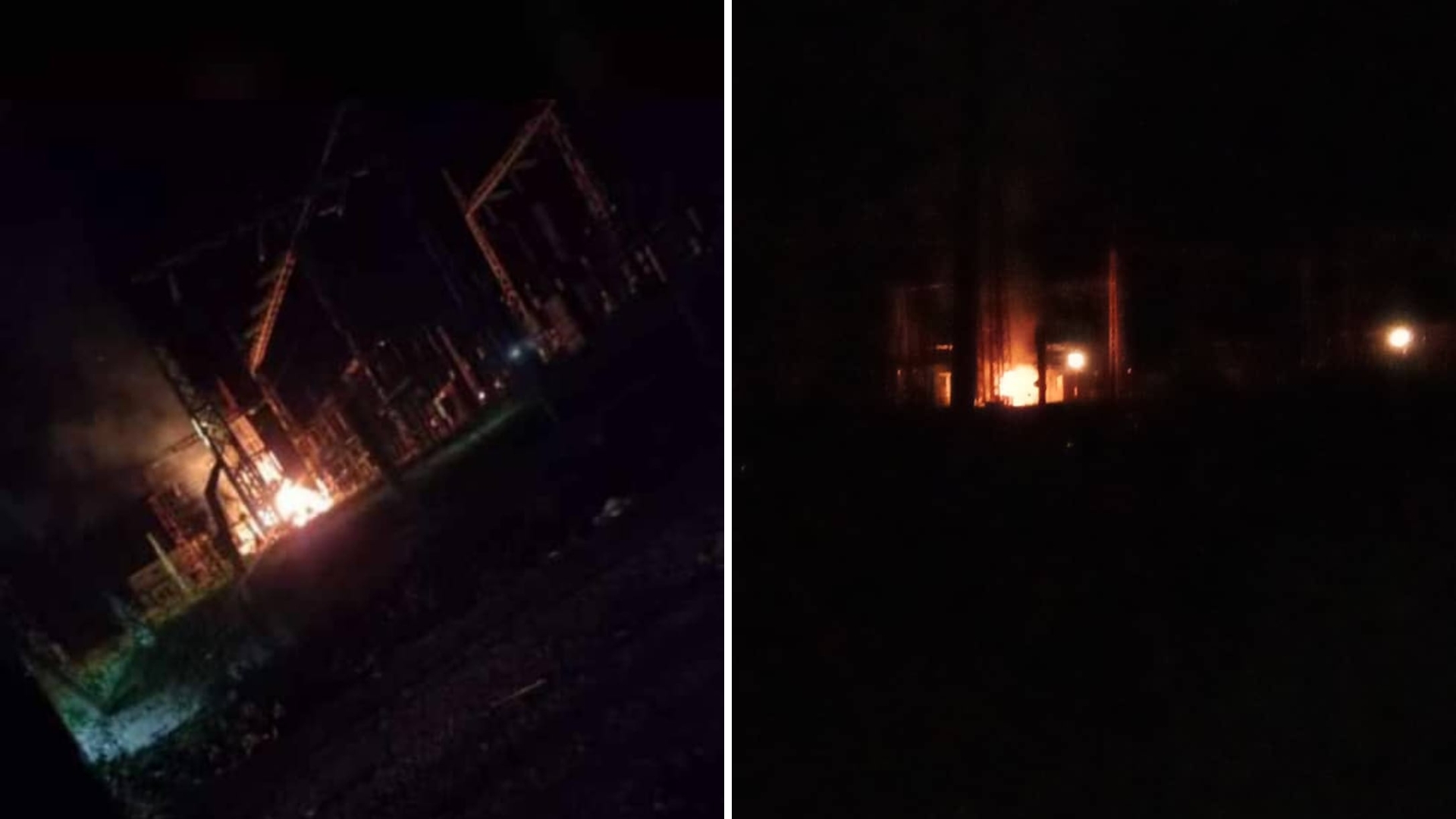 Incendio en subestación eléctrica en Pinar del Río provoca varios apagones 