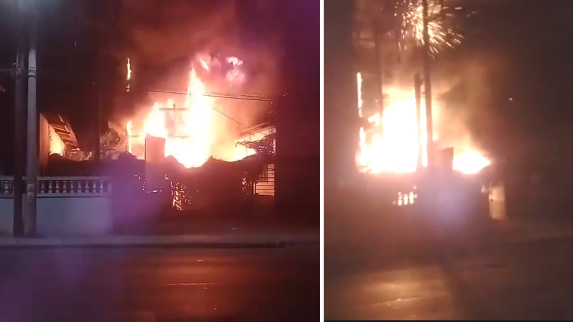 Incendio en Talleres Ferroviarios de La Habana