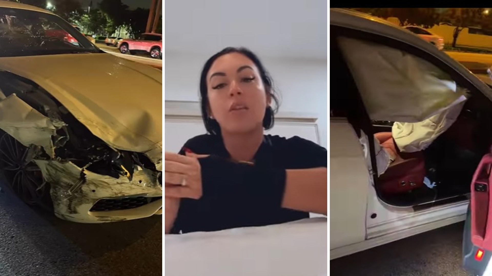 Influencer Imaray Ulloa sobrevive a un aparatoso accidente de auto