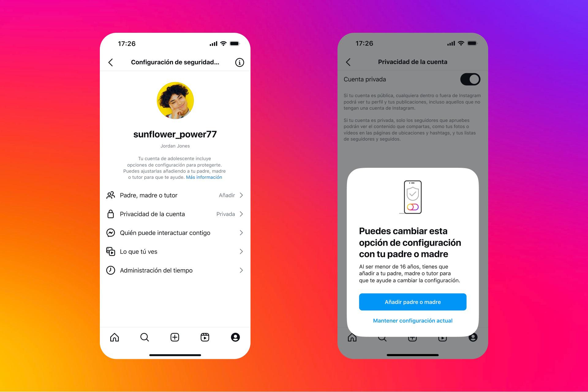 Instagram lanza una cuenta para adolescentes "más privada y restrictiva"