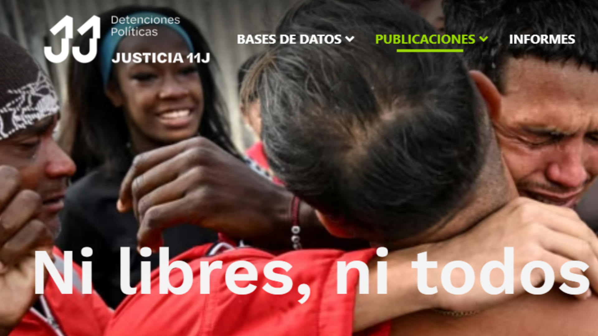 Justicia 11J lanza plataforma sobre excarcelaciones de presos políticos