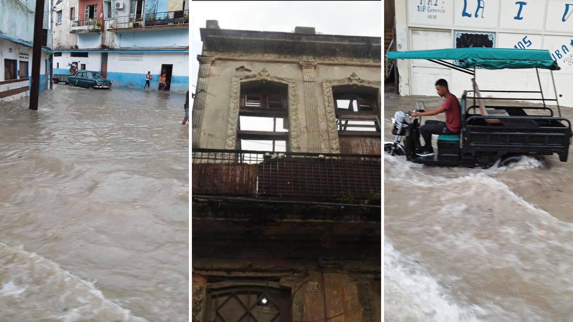 La Habana: inundaciones y derrumbes por fuertes lluvias