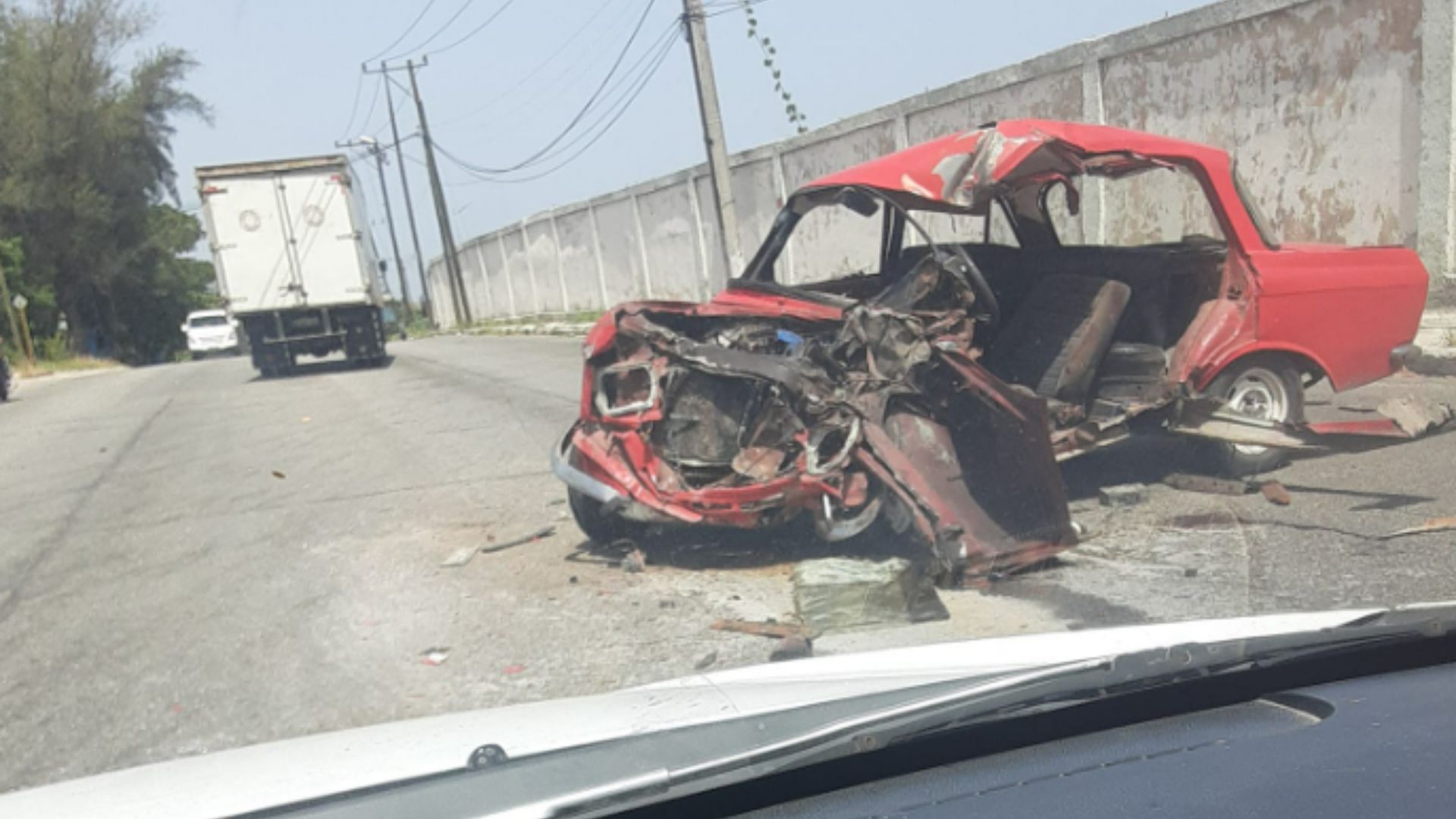 La Habana: Reportan accidente entre auto y camión 