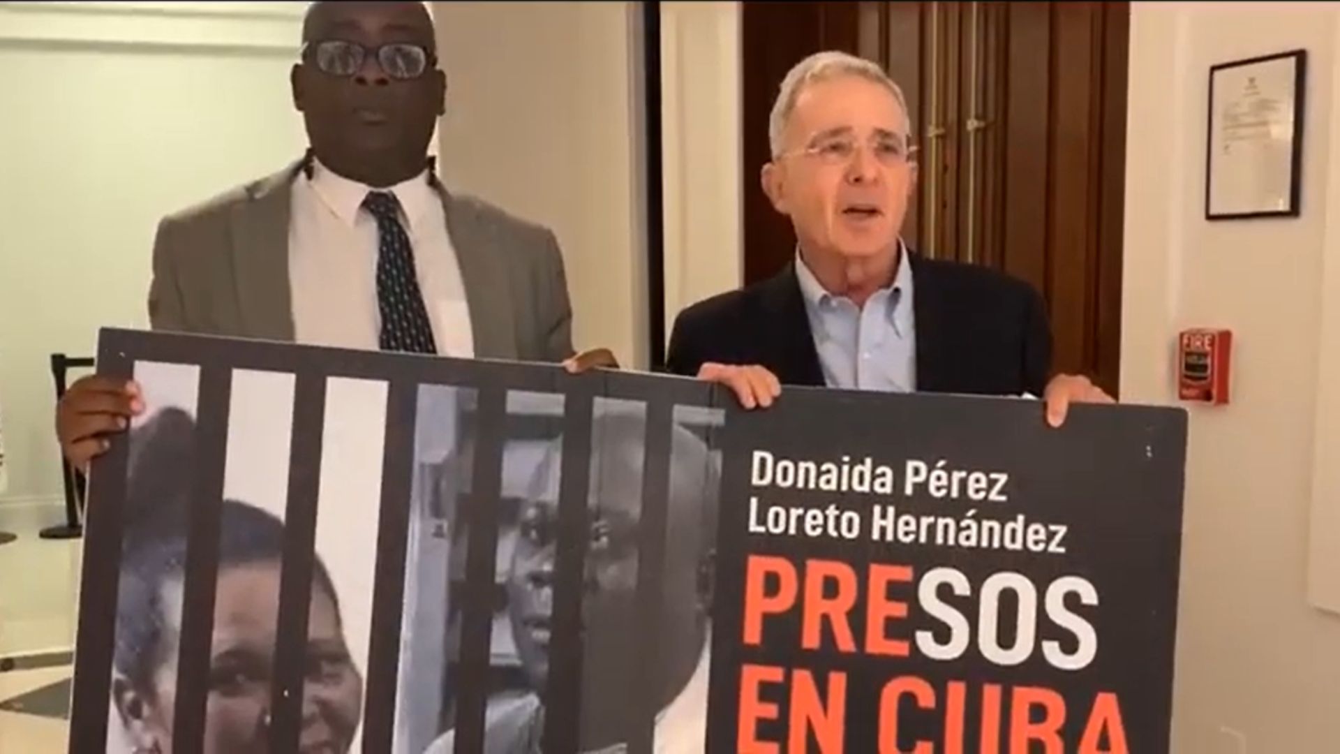 Álvaro Uribe sobre pareja de presos políticos cubanos: "Qué ejemplo tan inspirador"