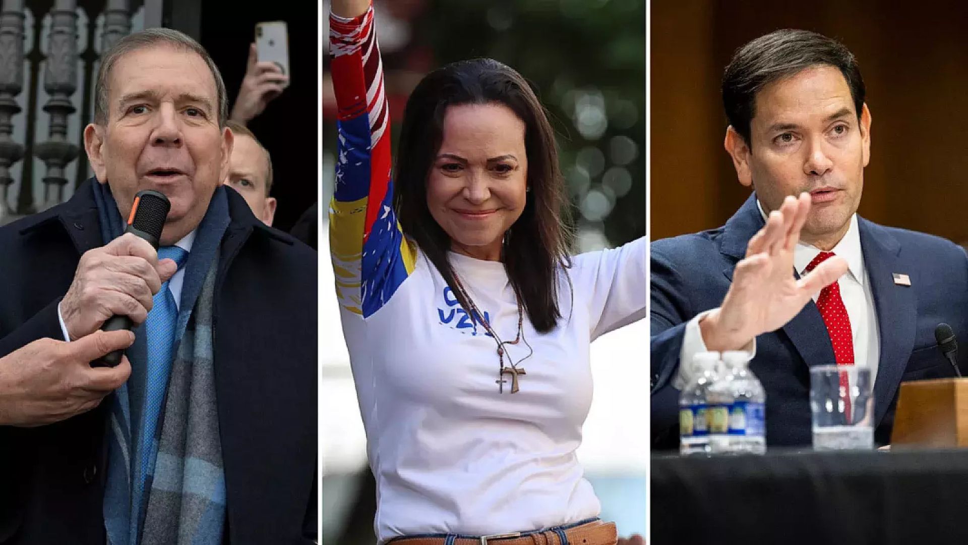 Machado y González Urrutia agradecen a Marco Rubio su "compromiso" con Venezuela