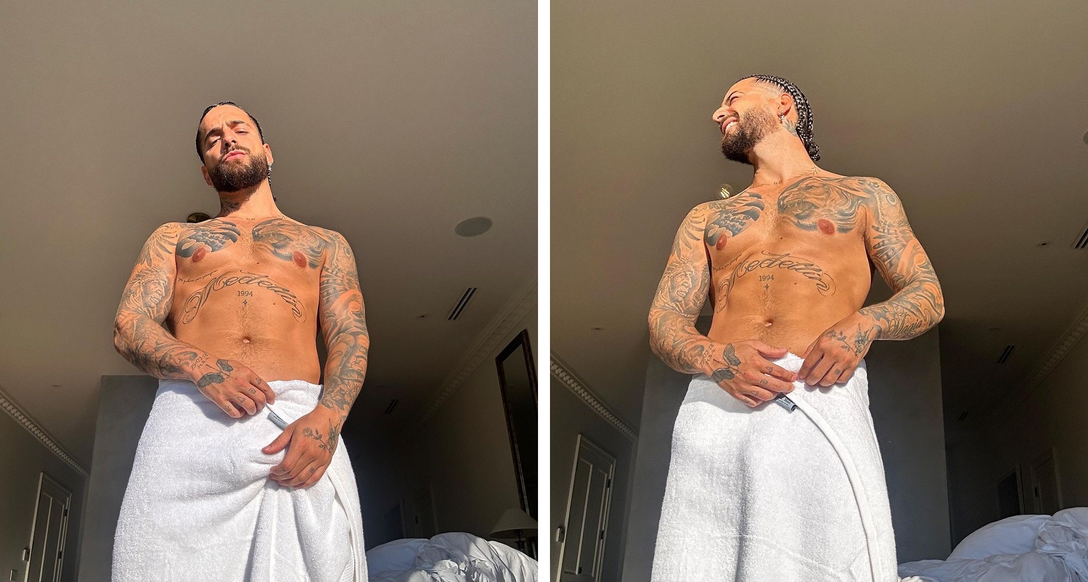 Maluma revienta las redes: ¡Nada de ropa! 
