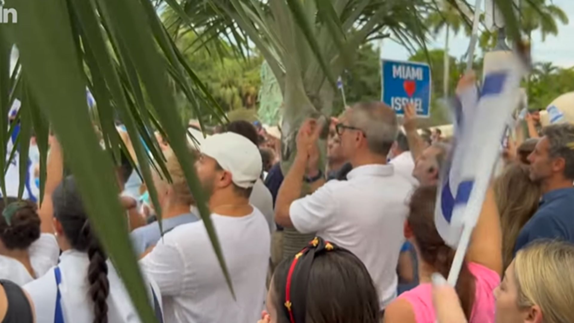 Miami: Concentración en solidaridad con Israel