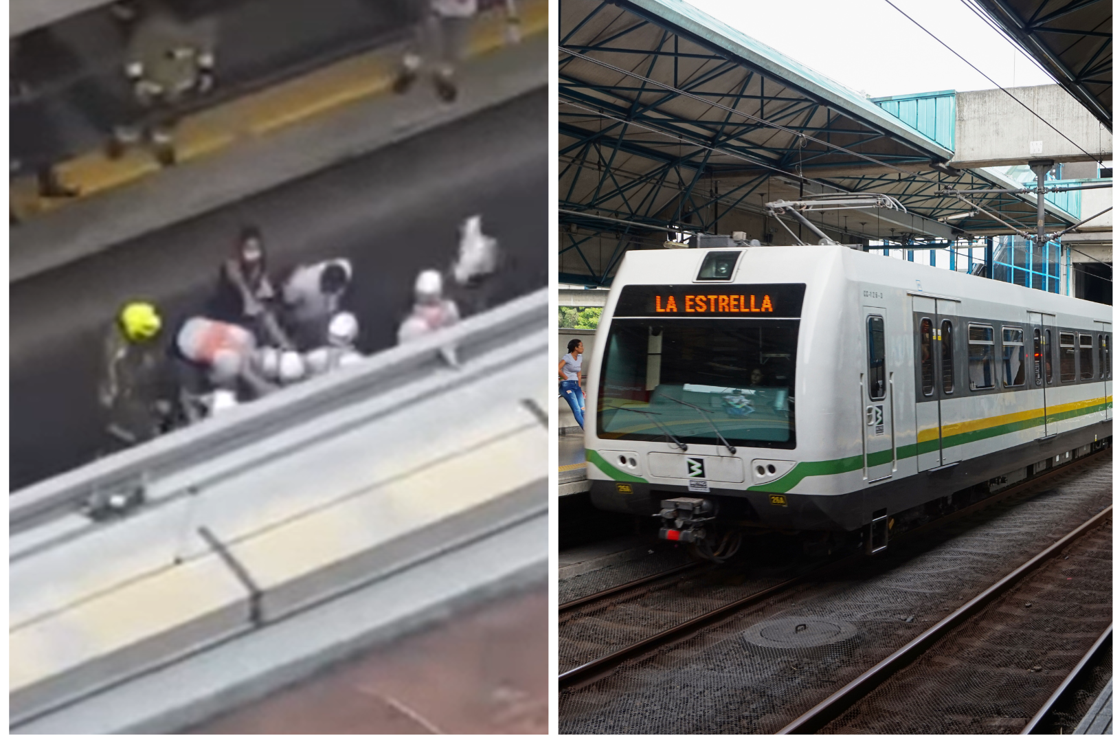 Mujer se arroja con su hija de 8 años a un tren en Colombia: ambas sobreviven 