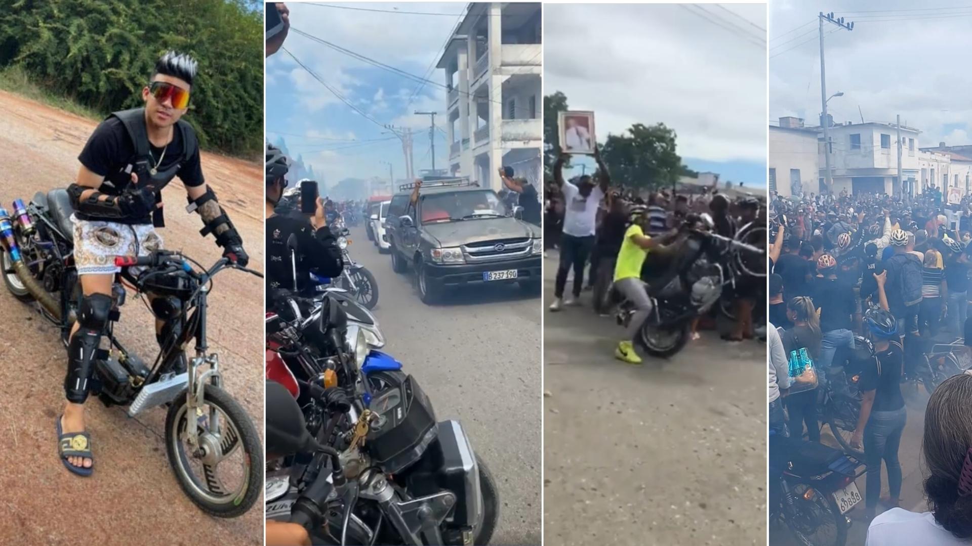 Multitudinario adiós a motorista de carreras fallecido a los 19 años en Camagüey