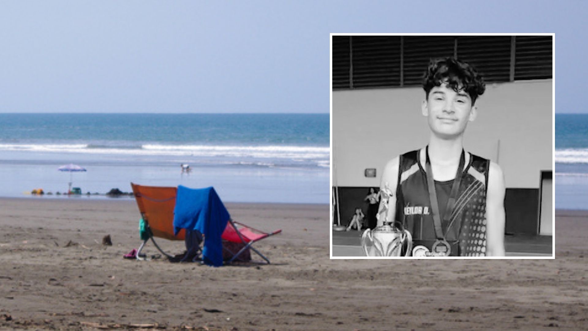 Niño atleta de 12 años muere ahogado tras salvar la vida de su abuela y su tía en playa de Costa Rica 