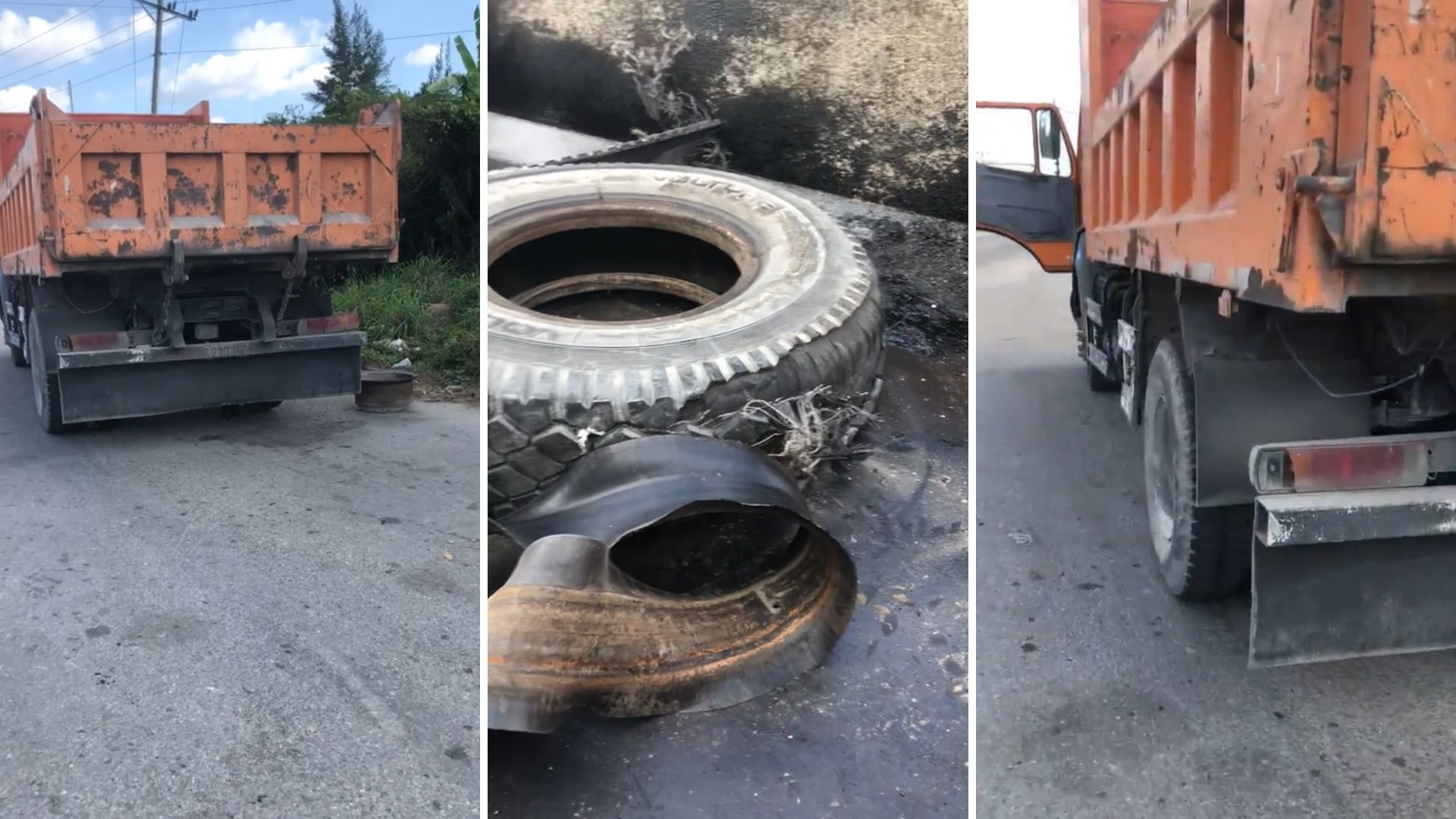 No hay gomas para camiones en Cuba: "Acabo de pasar tremendo susto"