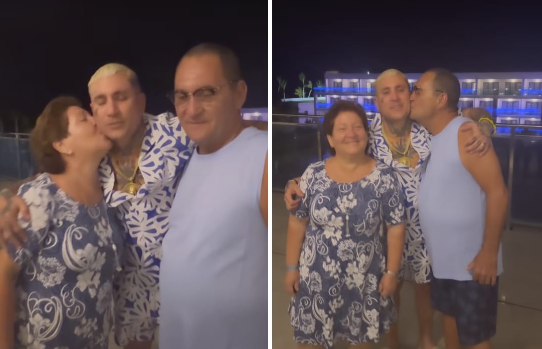 Osmani García se reúne con sus padres en Punta Cana: “Lo más grande de toda mi vida”