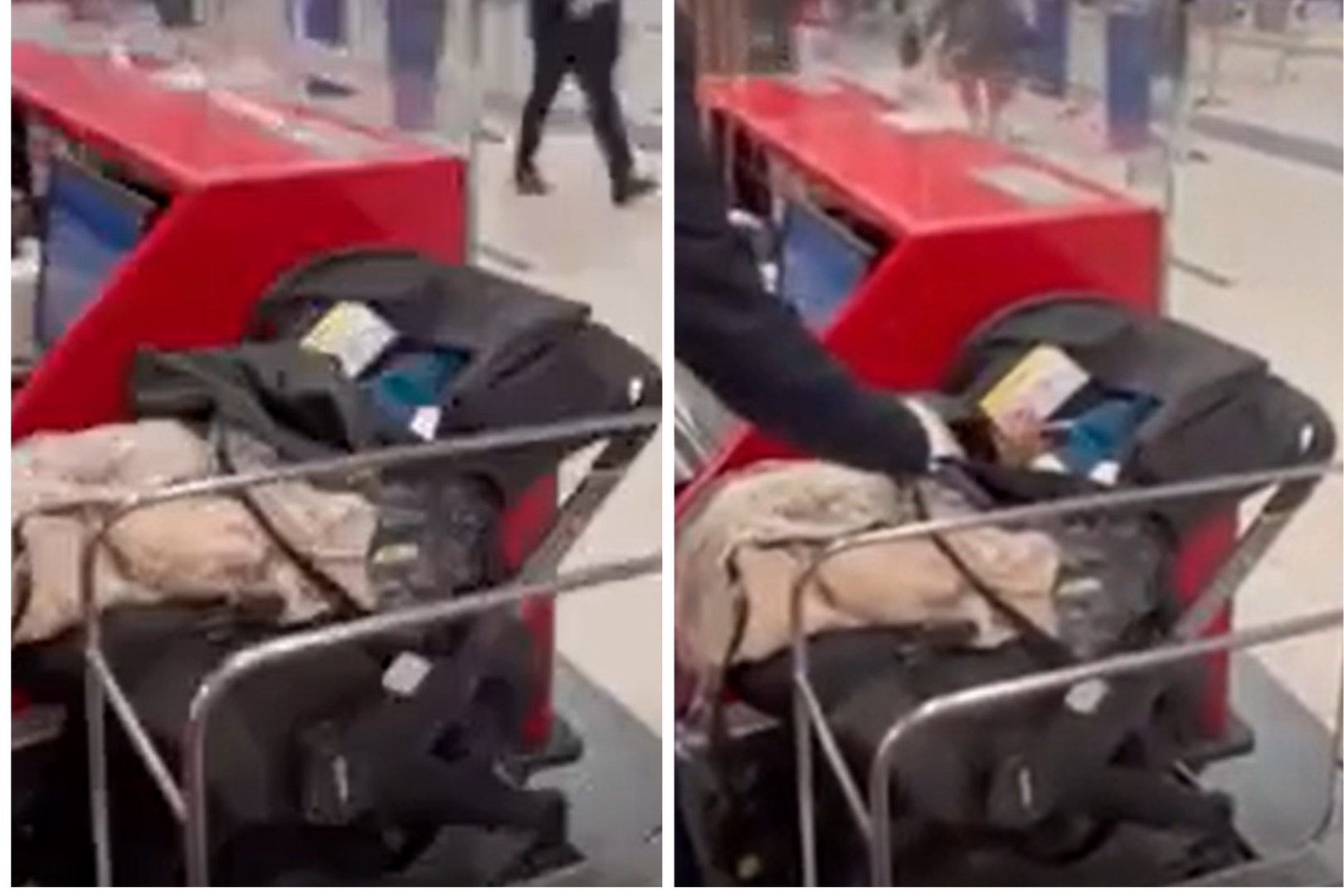 Pareja se negó a comprar un pasaje aparte para su bebé y lo abandonó en mostrador de aeropuerto