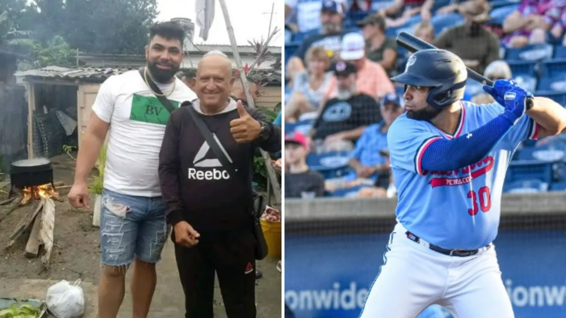 Pelotero cubano de filial de los Marlins está de vacaciones en Cuba