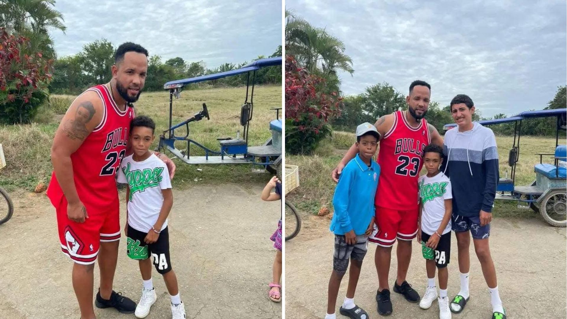 Pelotero José Abreu de vacaciones en Cuba