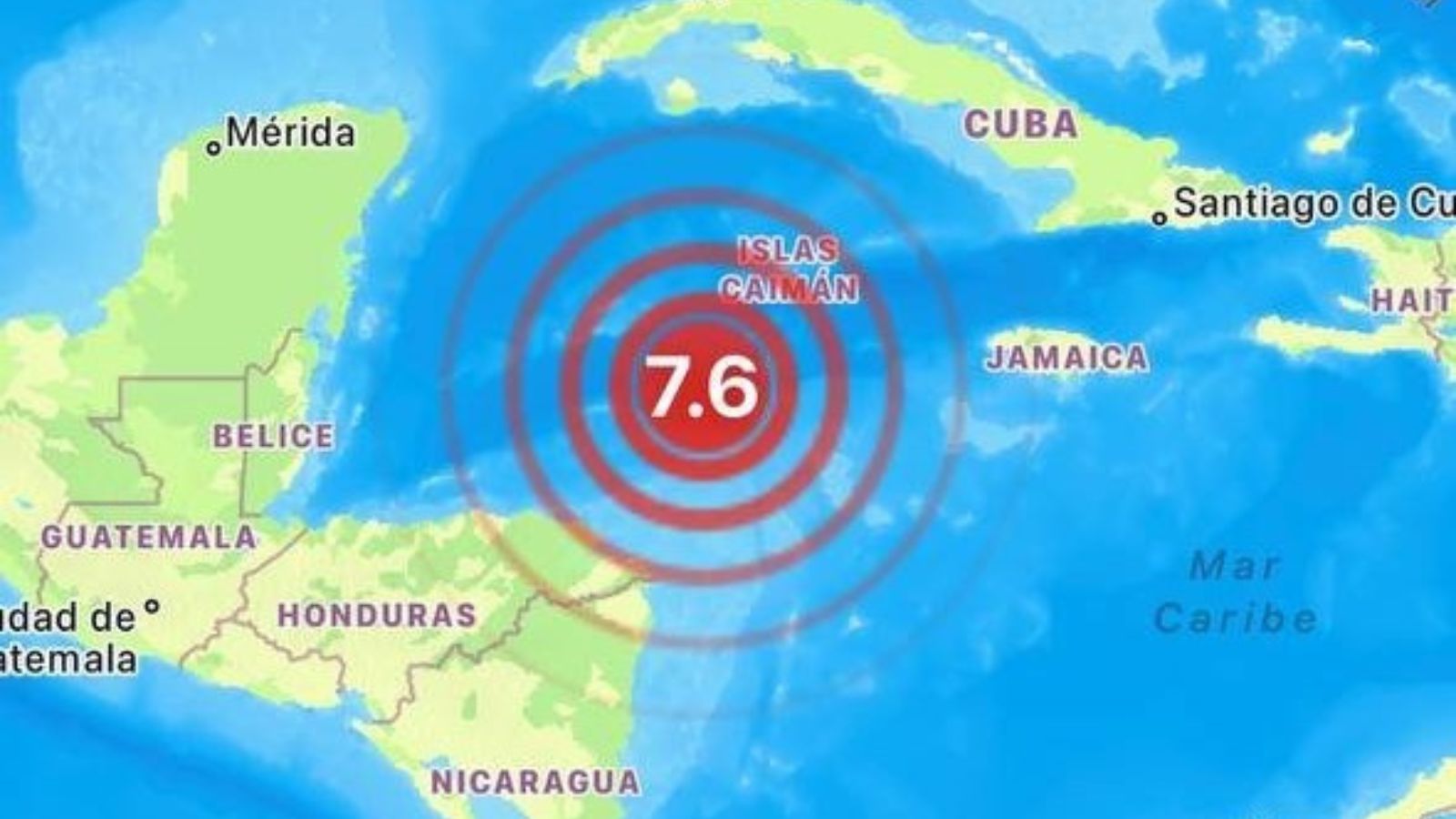 Perciben en occidente de Cuba fuerte sismo en el mar Caribe