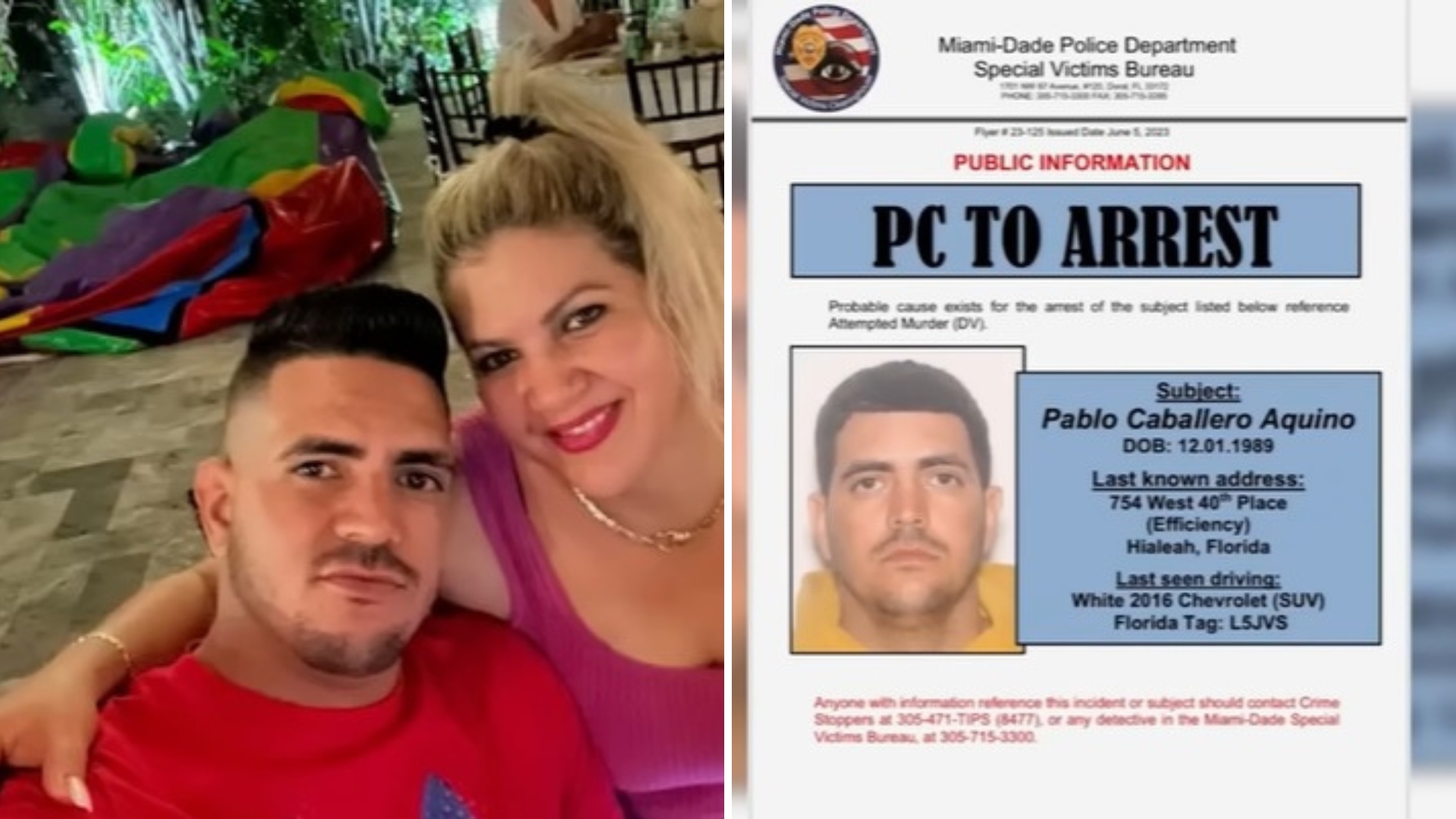 Policía busca a cubano de Hialeah que apuñaló a su expareja y a otros familiares