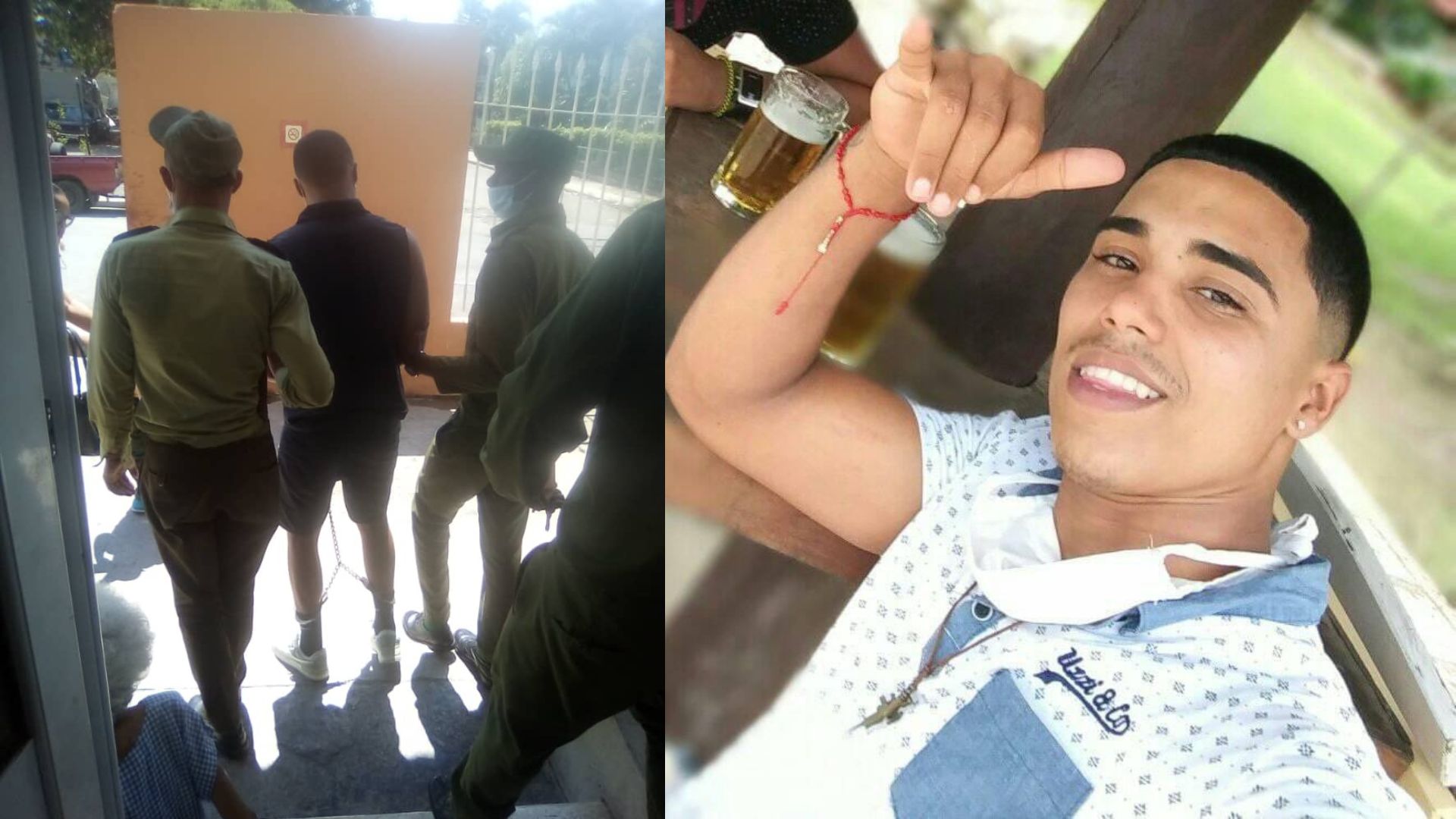 Preso del 11J enfermo es trasladado esposado de pies y manos