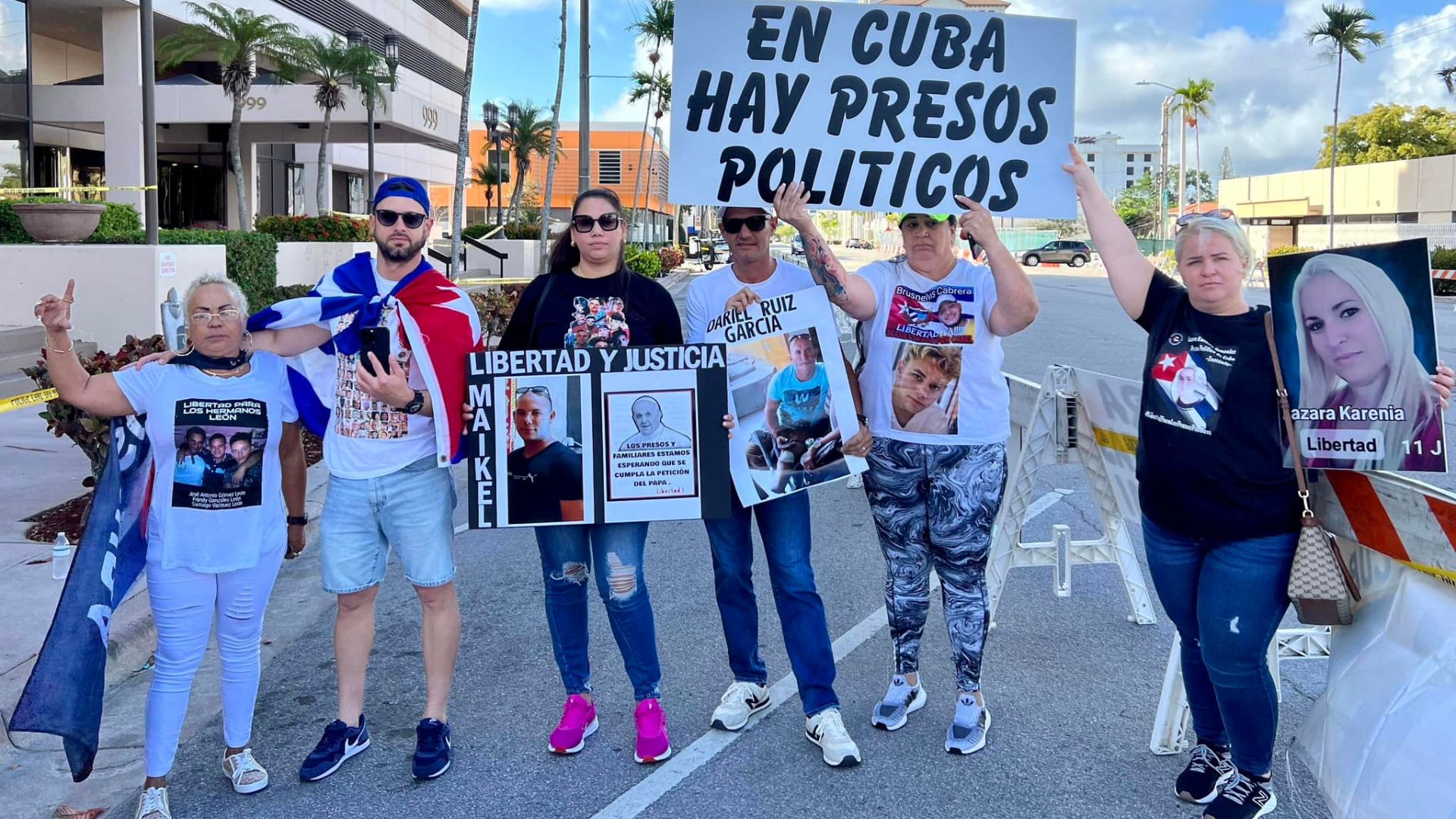 Presos políticos y activistas apoyan manifestaciones en Miami contra “Puentes de amor”