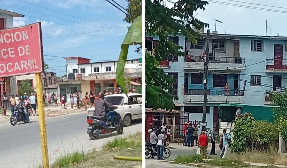 Protesta a pleno día en Calzada de Diez de Octubre deja varios detenidos