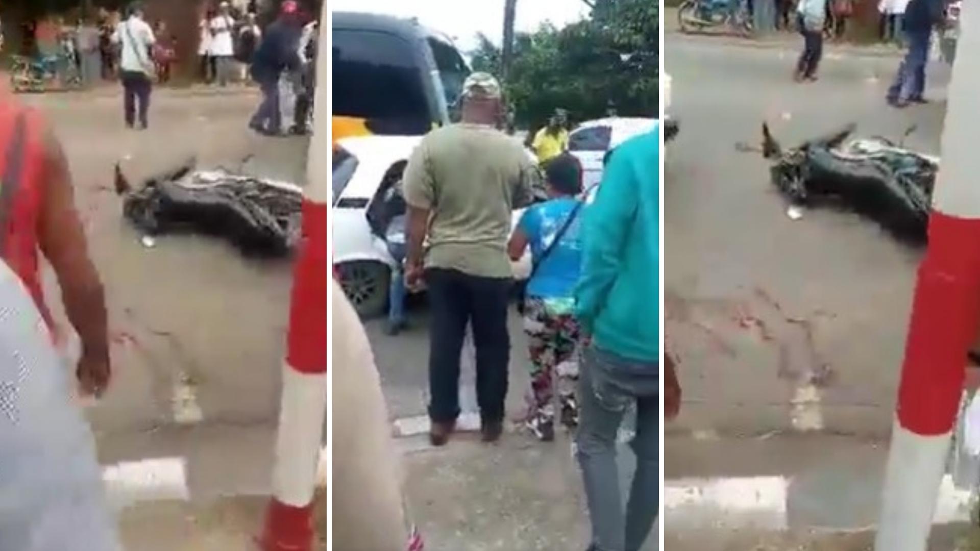 Reportan mortal accidente entre motorina y guagua en La Habana