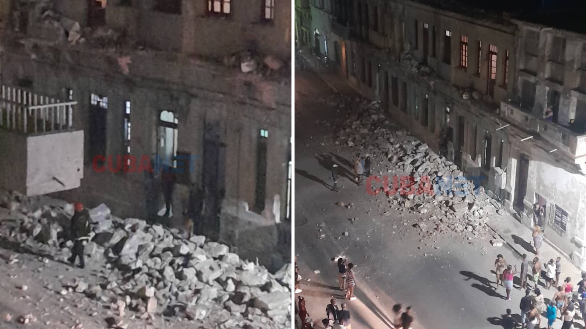 Reportan nuevo derrumbe en Centro Habana con una persona lesionada 