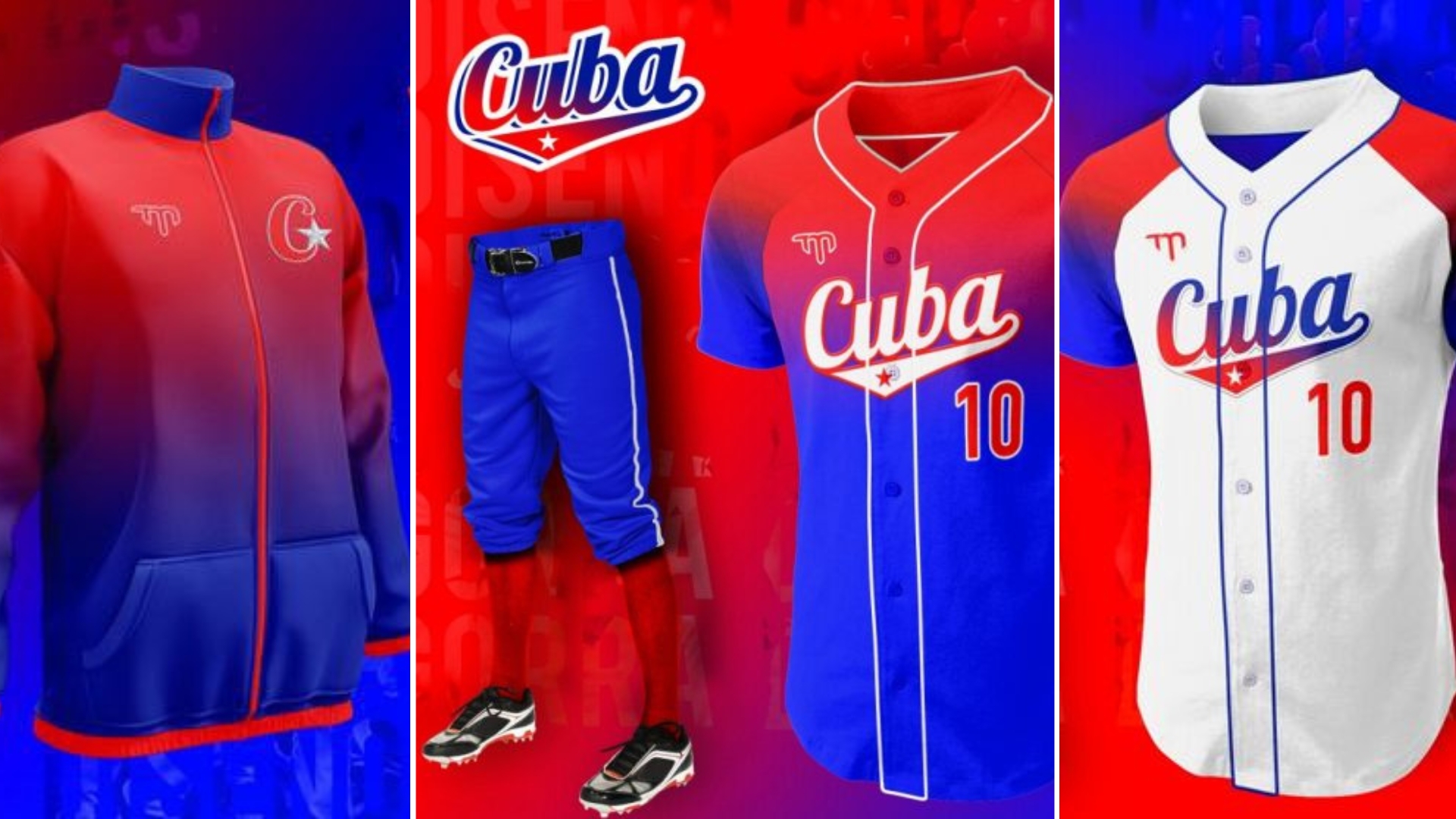 Revelan los uniformes del equipo Cuba que irá al Clásico Mundial de Béisbol