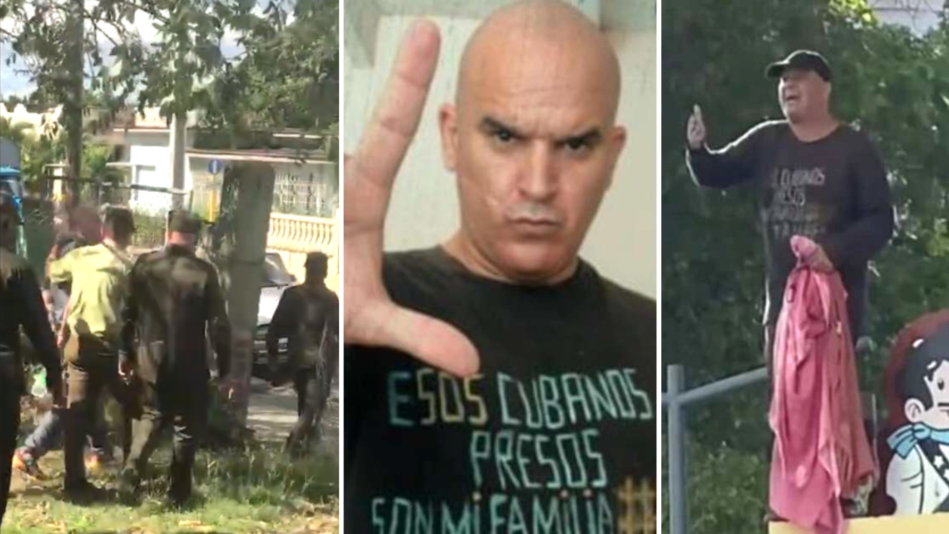 Rodeado de militares Ktivo grita “Patria y Vida” el día de su condena por oponerse al régimen