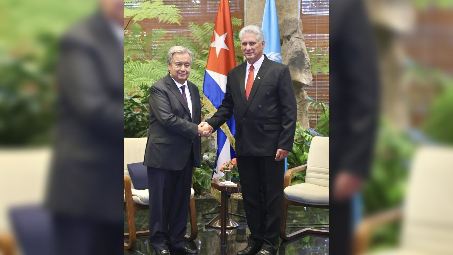 Secretario General de la ONU es recibido por dictador Miguel Díaz-Canel 