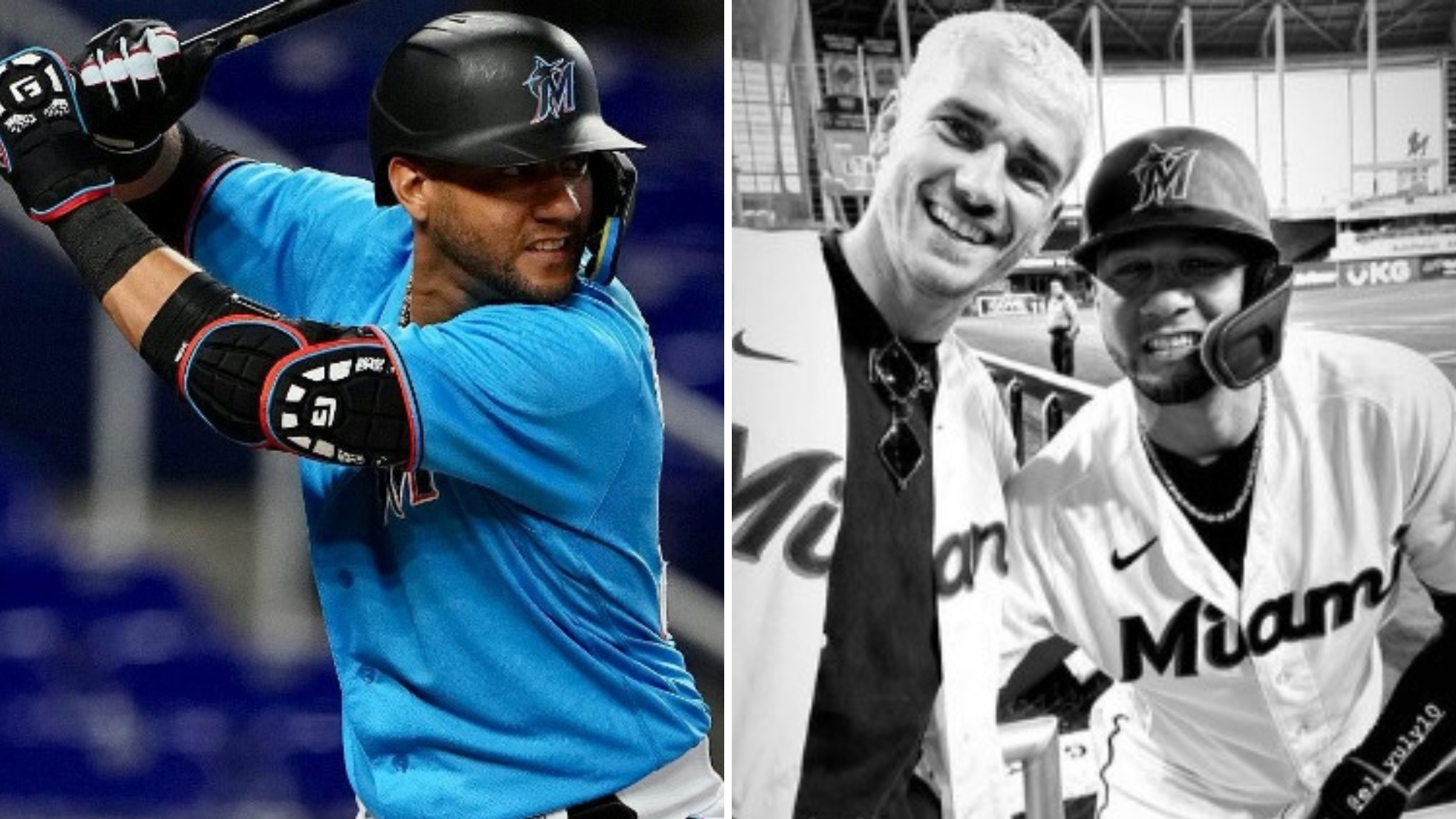 ¡Sorpresa! Antoine Griezmann visita a Yuli Gurriel en la casa de los Marlins
