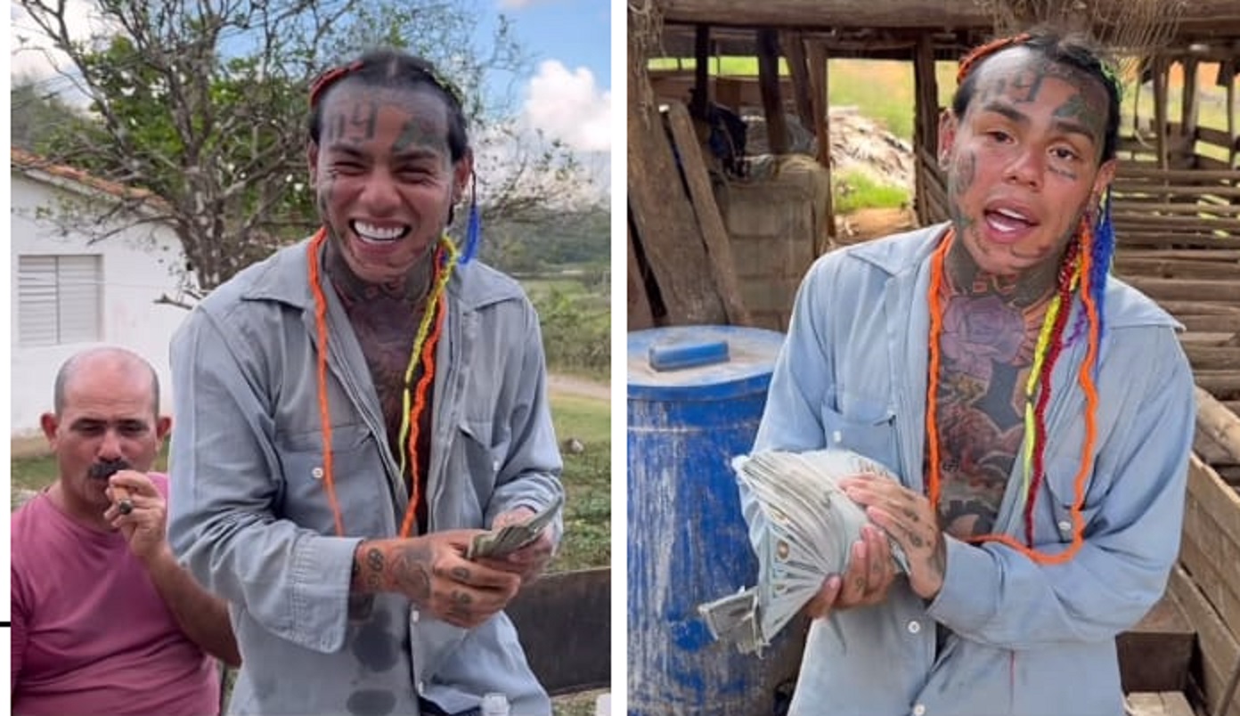 Tekashi 6ix9ine agradece a familia cubana que lo acogió y regala miles de dólares 
