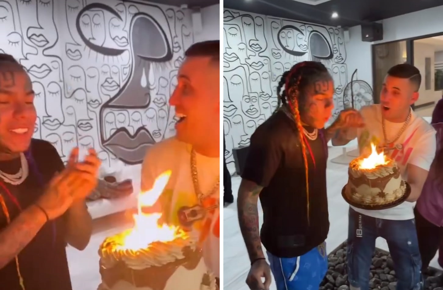 Tekashi 6ix9ine celebró su cumpleaños junto al cubano Lenier Mesa, ¡con mariachis y todo!