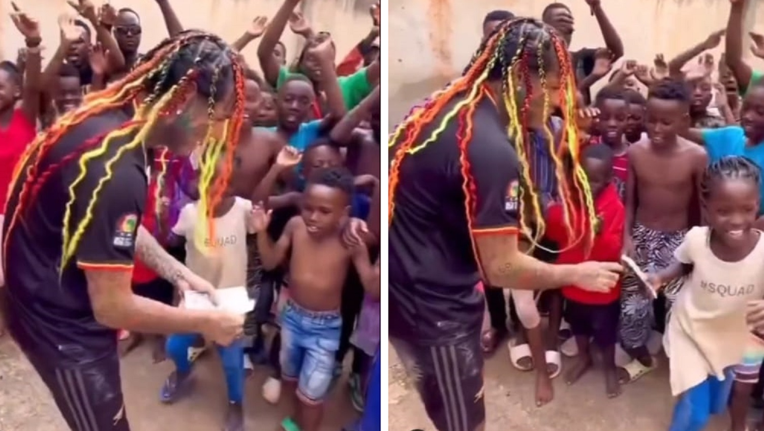 Tekashi 6ix9ine reaparece en orfanato africano tras grabar video de "Wapae", otro tema con Lenier Mesa