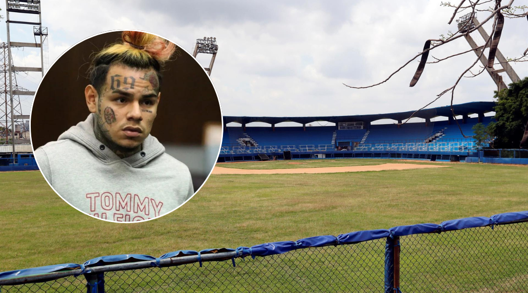 Tekashi 6ix9ine reaparece “jugando pelota” en estadio de Villa Clara