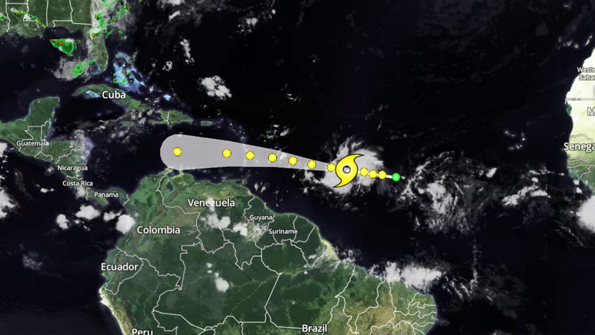 Tormenta Bret se intensifica camino a las Antillas Menores