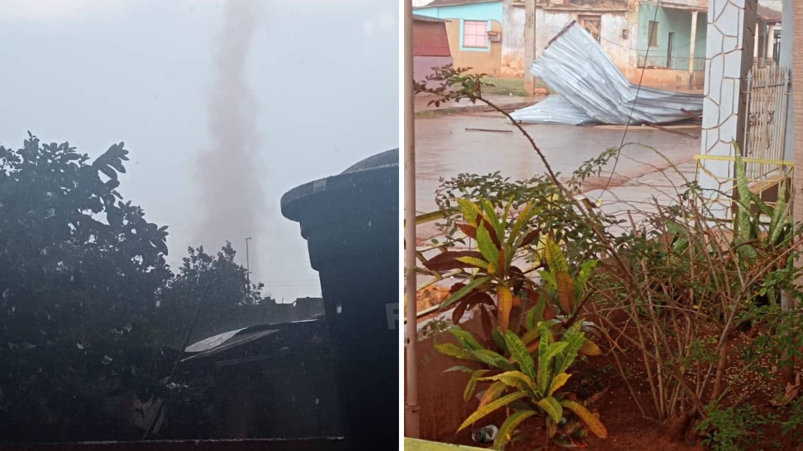 Tornado en Alquízar deja daños en viviendas y caída de cables eléctricos