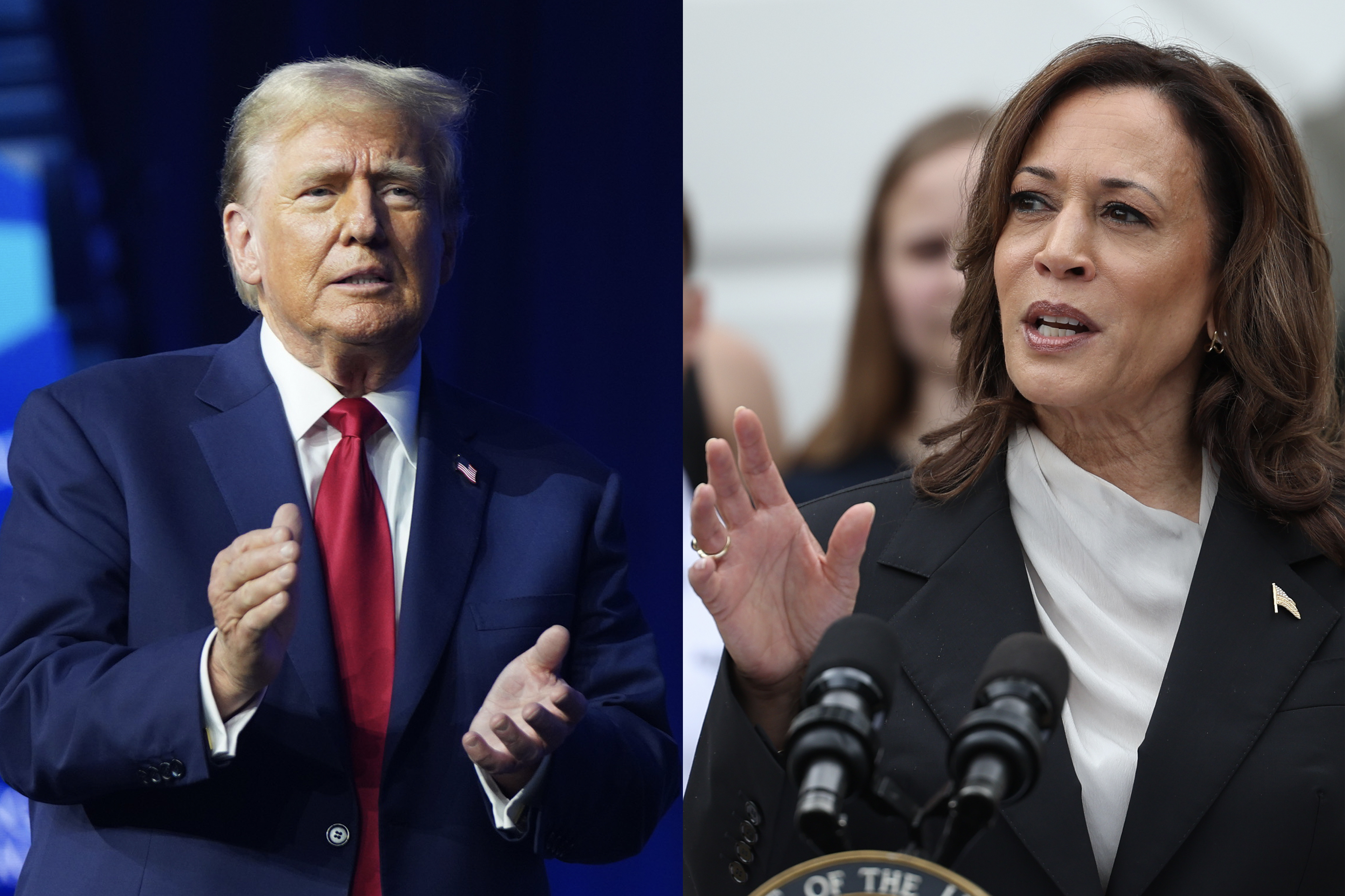 Trump dice que si Harris quiere debatir tendrá que ser el 4 de septiembre en Fox News 