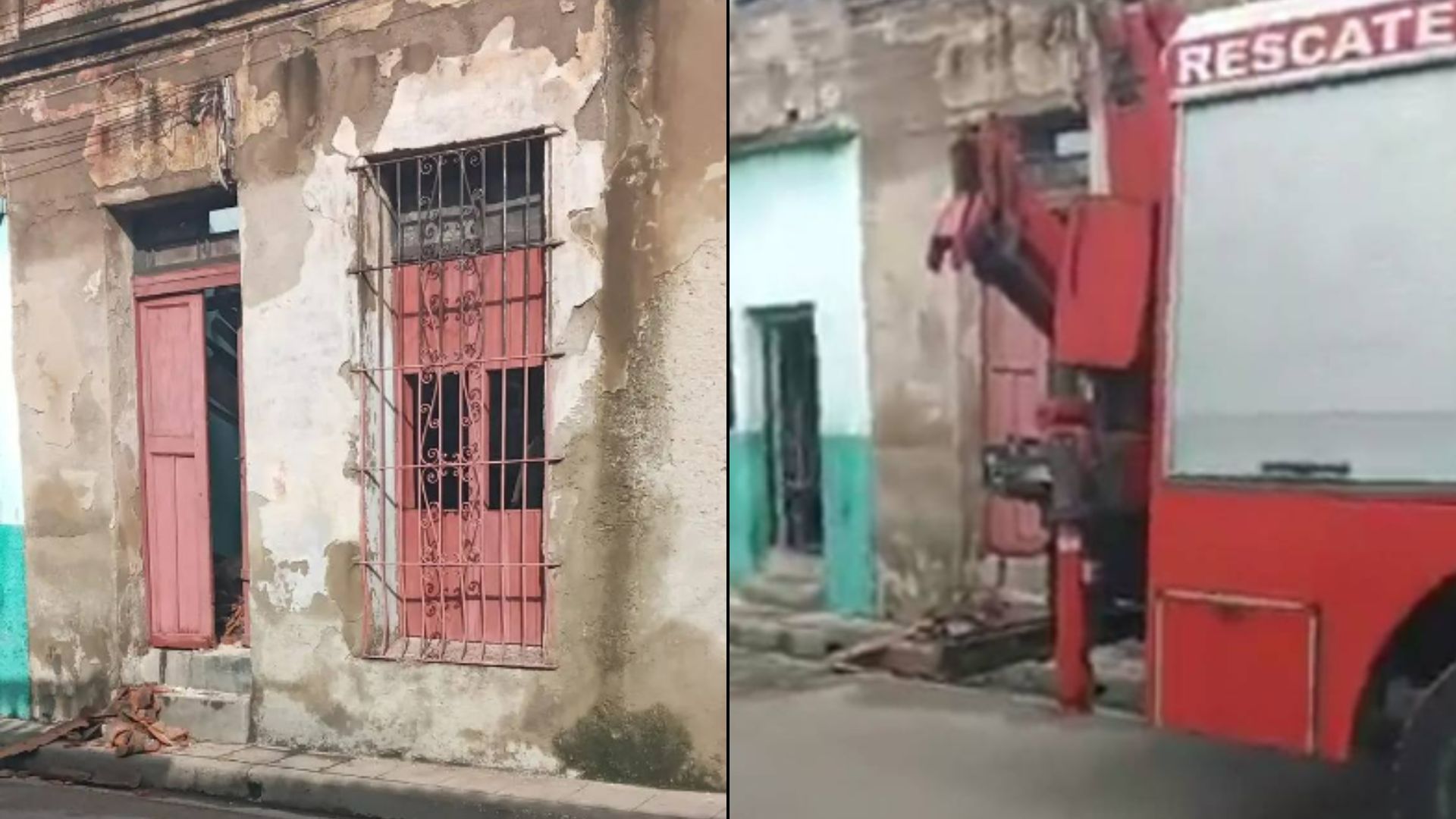 Una persona lesionada tras derrumbe en Camagüey