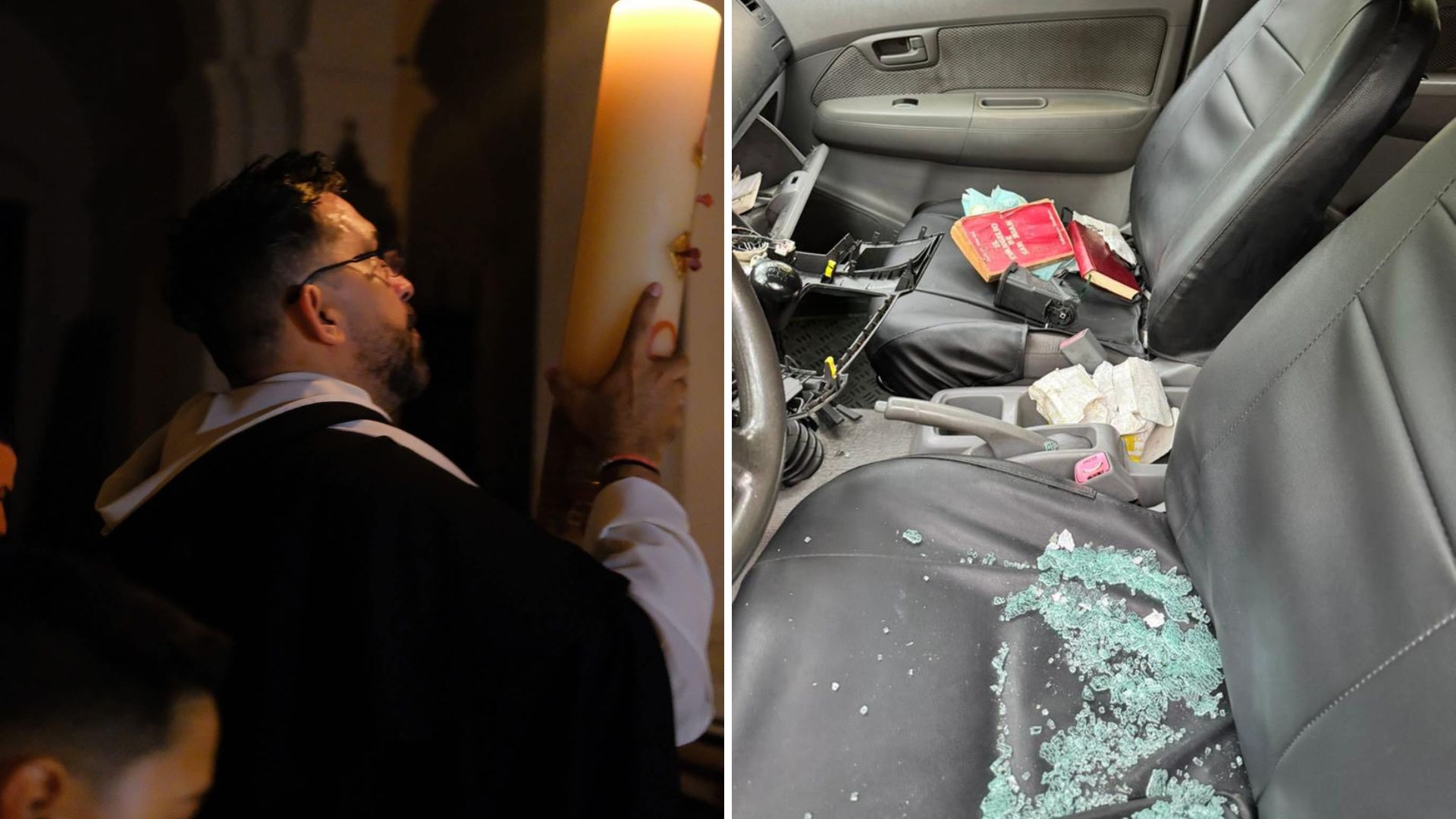 Vandalizan auto de sacerdote Lester Rafael Zayas, crítico con el régimen