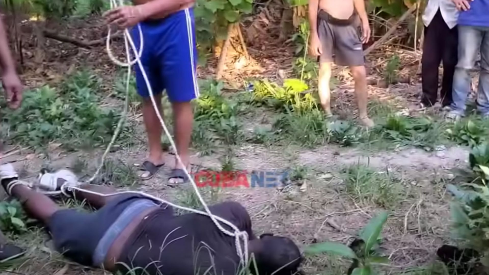 Vecinos atrapan y amarran a ladrón en Arroyo Naranjo