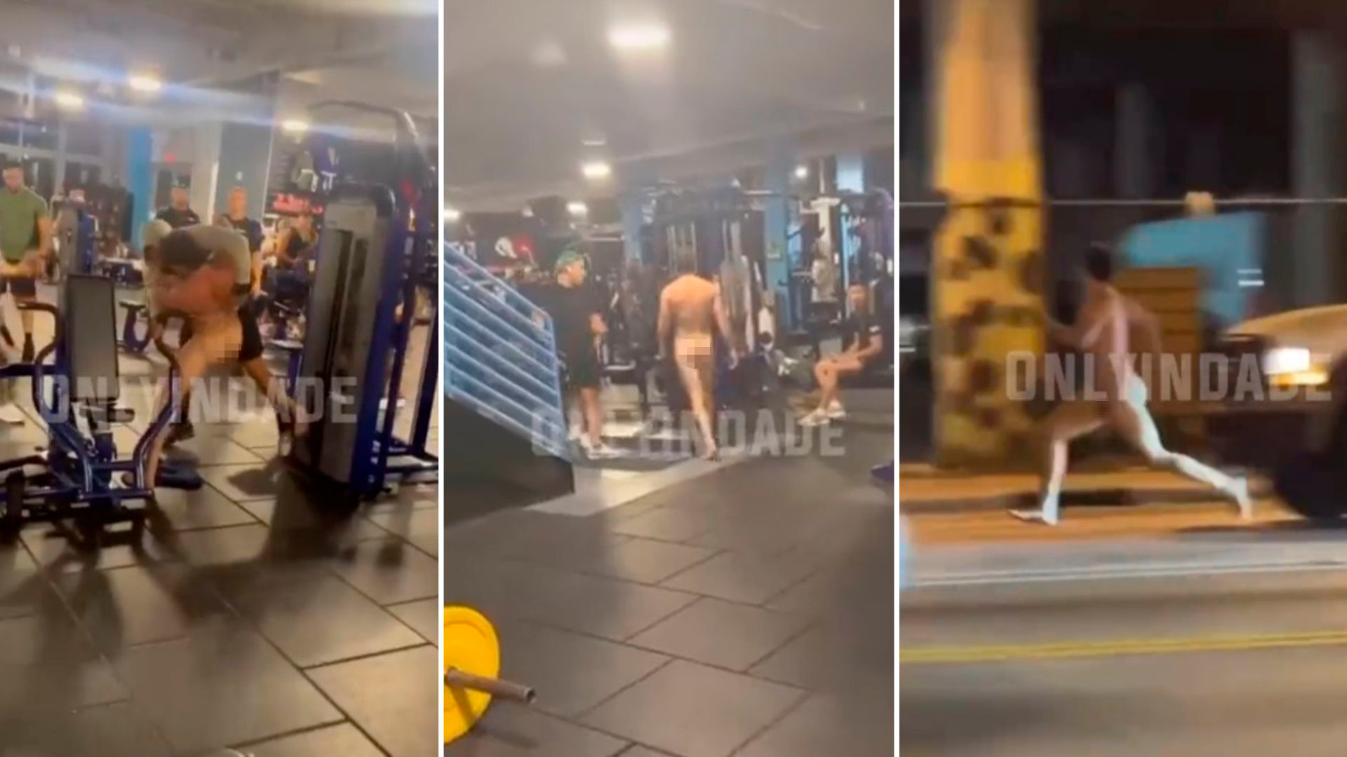 VIDEO | ¡Insólito! Hombre desnudo genera caos en gimnasio de Florida 