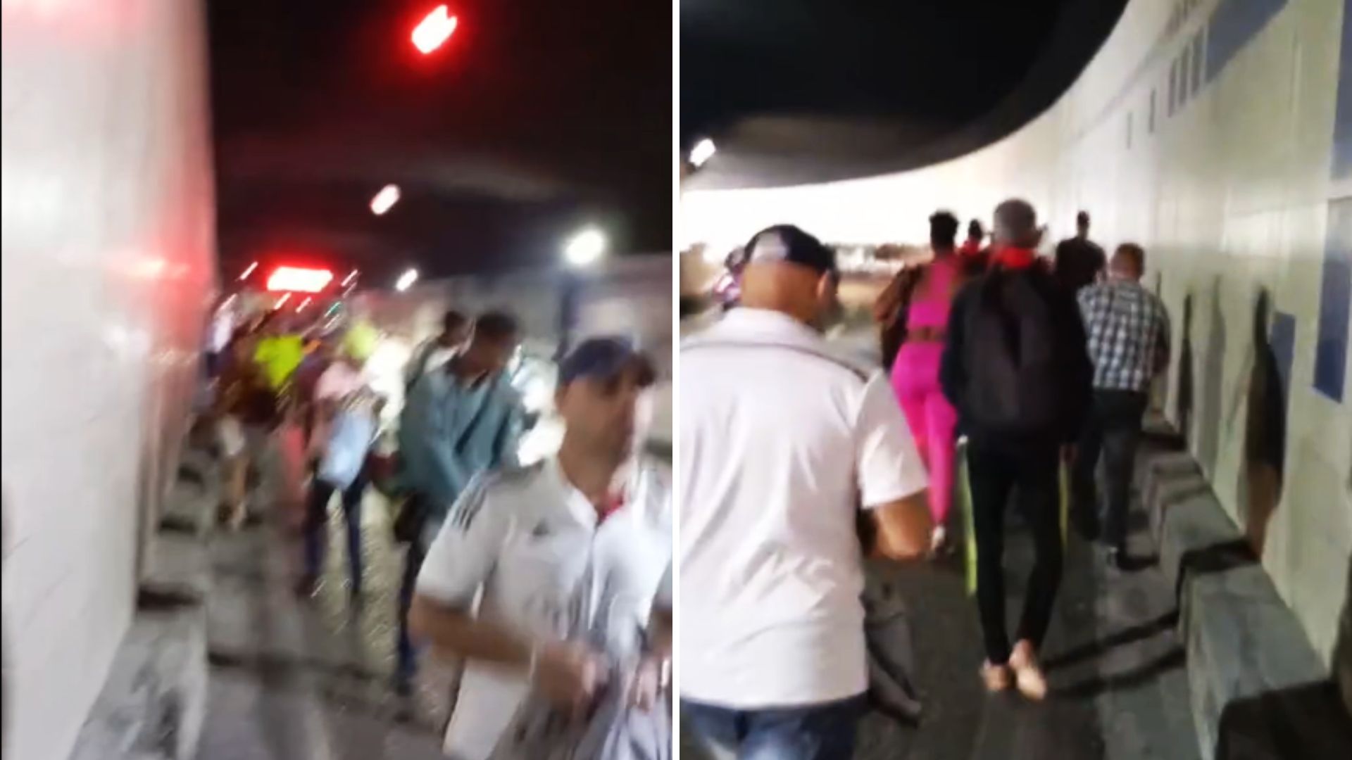 VIDEO: Personas caminan por el túnel de la Bahía de La Habana tras romperse un P11