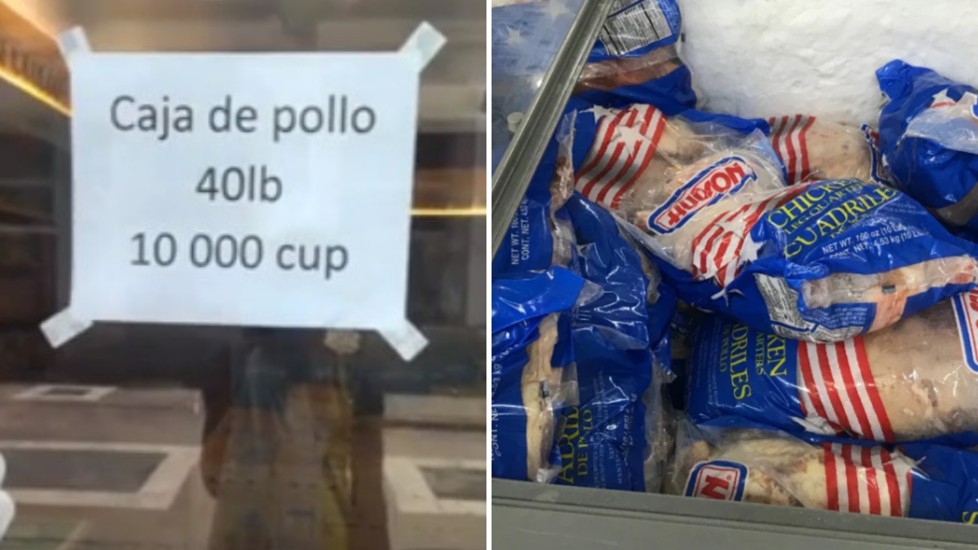 VIDEO: Régimen vende las cajas de pollo a 10 mil pesos