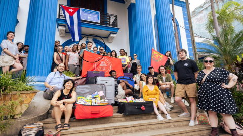 Delegación de DSA en Cuba 2025 / Foto vía https://international.dsausa.org/cuba-solidarity/2025-dsa-cuba-delegation/