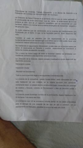 Respuesta oficial del 15 de mayo de 2024