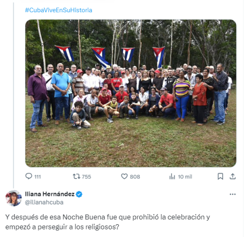 Cientos de usuarios en X contestaron el dictador cubano