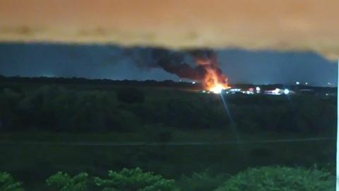 Explosión en el aeropuerto de Higuerote