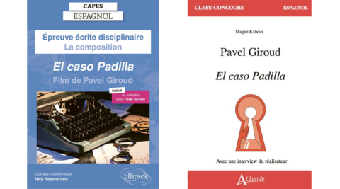 Portadas de los libros relacionados a "El Caso Padilla", de Pável Giroud